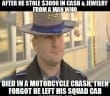 Kop steals from a dead man forgot his dashcam was on