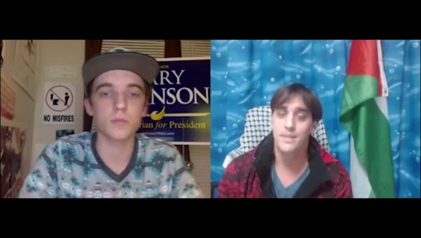 Anti-Hillary Supporter Debating a Gary Johnson Supporter
