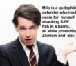 War supporting Zionists use anti-SJW theme for self promotion
