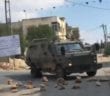 Palestinian demonstration met with gas and bullets!