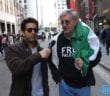 Interviewing Protesters At Israeli Consulate