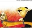 NYT cartoon of blind Trump led by Bibi Dog is accurate