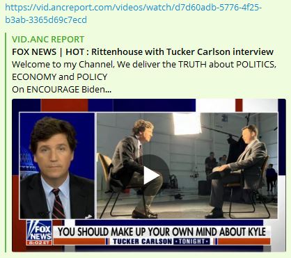 Tucker Carlson with Rittenhouse