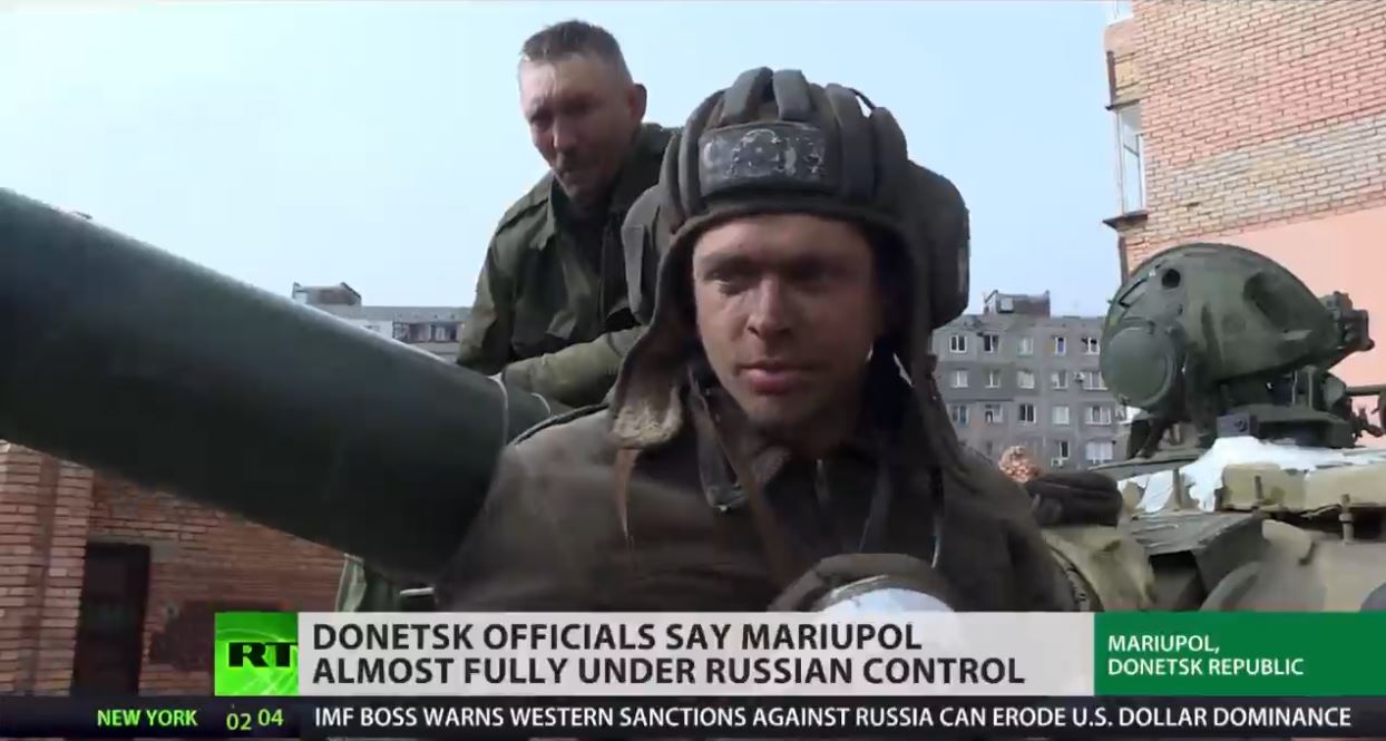 RT follows Russian tank crew as it battles Azov Battalion in Mariupol