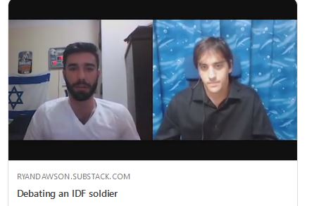 Debating an IDF soldier