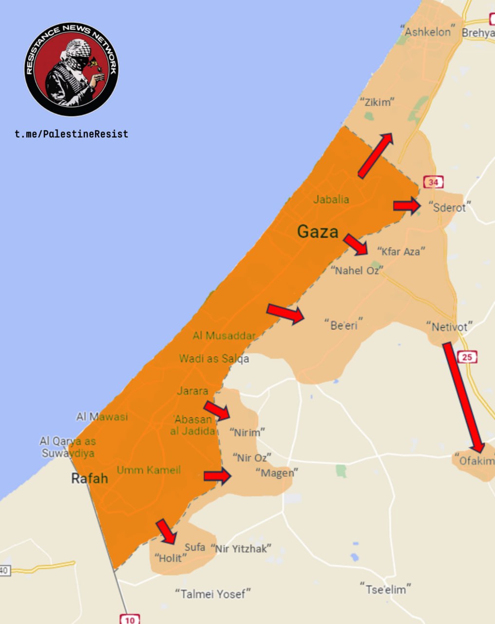 Hamas offense step by step