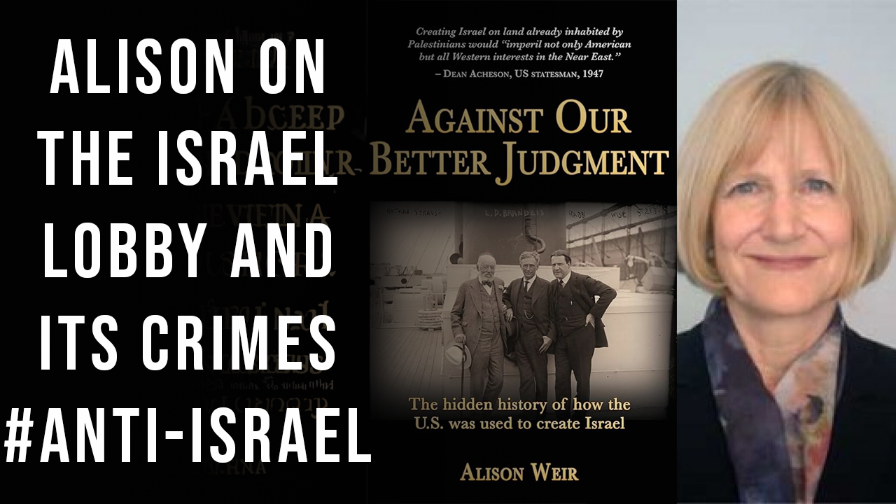 Alison Weir anti-Israel (knights members and above)