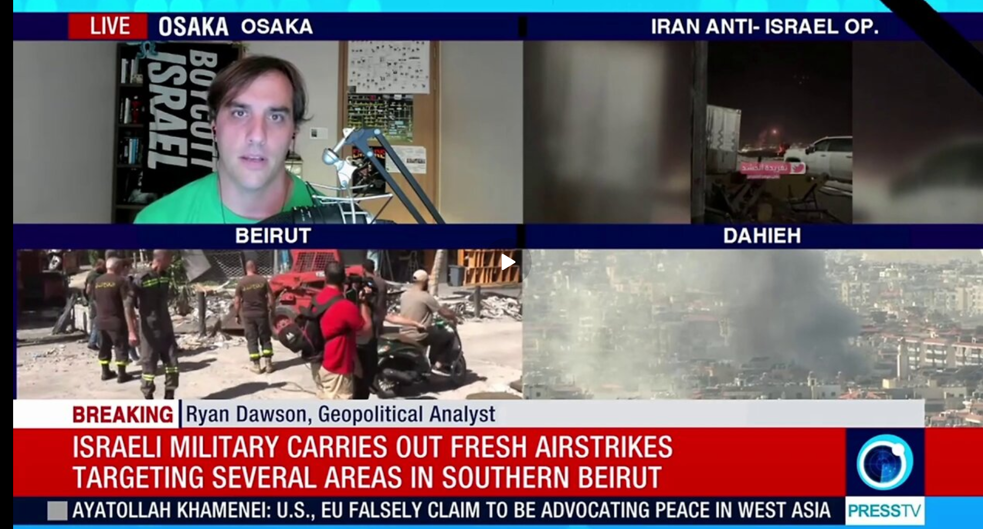 Ry with Kevin Barrett On Press TV About Lebanon